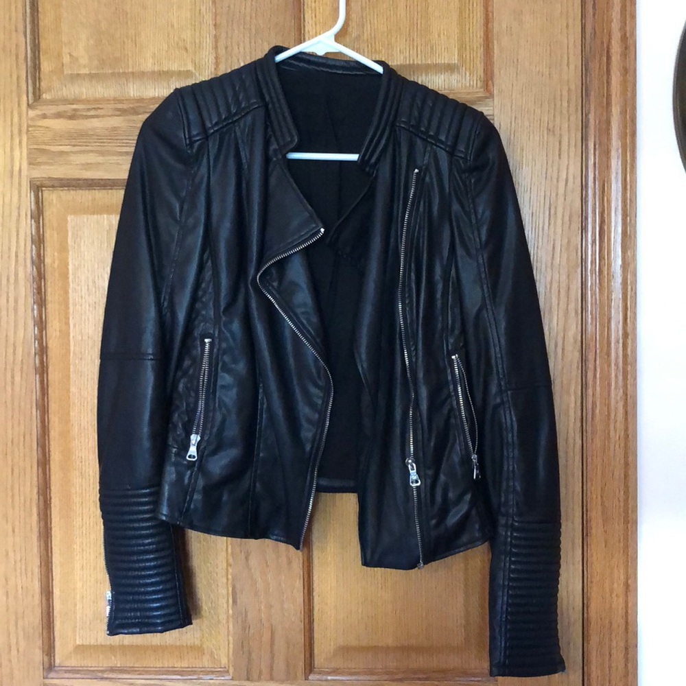 Zara faux leather jacket